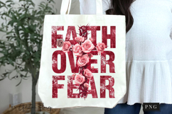 Faith Over Fear Christian PNG Product Image 7