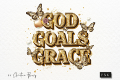 God Goals Grace Christian PNG Product Image 4