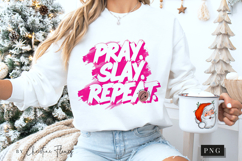 Pray Slay Repeat Christian PNG Product Image 5