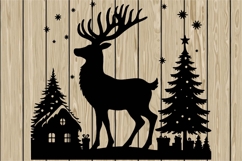 113 Christmas Elements Silhouette Stencil Mega Bundle SVG Product Image 8
