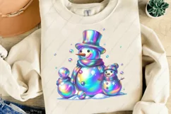 Christmas Snowman PNG Clipart, Christmas Sublimation Designs Product Image 3