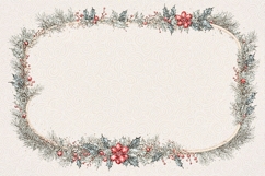 Christmas Floral watercolor graphics Product Image 1
