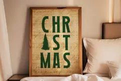 Christmas Tree Print - Vintage Christmas Wall Art Product Image 1