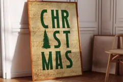 Christmas Tree Print - Vintage Christmas Wall Art Product Image 2