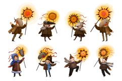 Ukrainian Carolers with Christmas Star. Ukrainian Kids Product Image 1