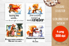 Sarcastic christmas animals year of the horse sublimation Product Image 1