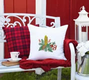 Christmas embroidery, candle and pine branch embroidery file Product Image 3