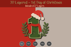 3D Layered 1st day of Christmas Product Image 3