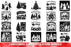 127 Christmas &amp; Nativity Scene Silhouette Mega Bundle Product Image 6