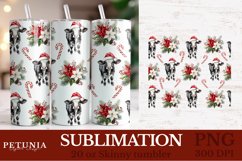 Christmas Tumbler Wrap Sublimation Designs being used as a Sublimation Tumbler Wrap Print
