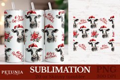 Christmas Tumbler Wrap Sublimation Designs being used as a Sublimation Tumbler Wrap Print
