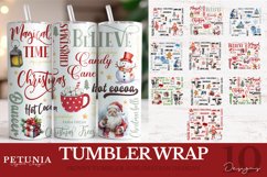 Christmas sublimation design being used as  Christmas 20 oz Tumbler wrap print