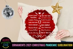 CHRISTMAS 2021 PANDEMIC ORNAMENTS SUBLIMATION- 2021 PANDEMIC CHRISTMAS ORNAMENTS SUBLIMATION