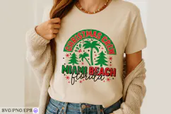 Christmas Crew 2025 Miami BEACH Florida SVG PNG T-shirt Desi Product Image 3