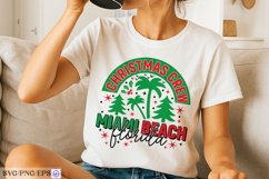 Christmas Crew 2025 Miami BEACH Florida SVG PNG T-shirt Desi Product Image 4