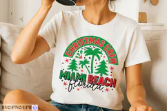Christmas Crew 2025 Miami BEACH Florida SVG PNG T-shirt Desi Product Image 4