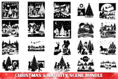 127 Christmas &amp; Nativity Scene Silhouette Mega Bundle Product Image 7