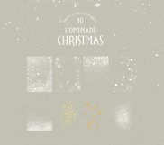 HOMEMADE CHRISTMAS Watercolor Christmas Clipart Product Image 21