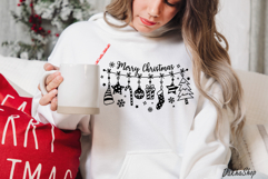 Christmas Svg Hanging Christmas Svg Merry Christmas Svg Png Product Image 6