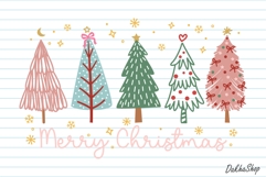 Hand Drawn Christmas Tree SVG, Merry Christmas SVG, PNG Product Image 2