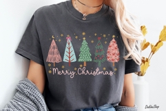 Hand Drawn Christmas Tree SVG, Merry Christmas SVG, PNG Product Image 5