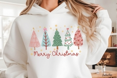 Hand Drawn Christmas Tree SVG, Merry Christmas SVG, PNG Product Image 4