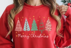 Hand Drawn Christmas Tree SVG, Merry Christmas SVG, PNG Product Image 8