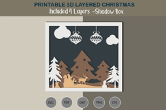 Christmas Tree with ornaments 3D layered SVG Product Image 2