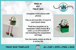 Christmas 3D Elf Treat Box SVG Template Product Image 3