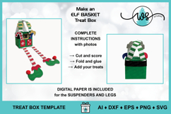 Christmas 3D Elf Treat Box SVG Template Product Image 6