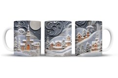 Christmas Mug Wrap Sublimation Designs, 3d Mug, Christmas Png