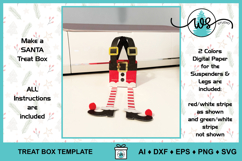 Christmas 3D Elf Treat Box SVG Template Product Image 9