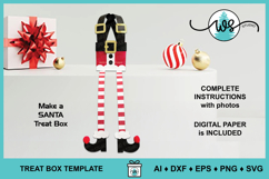 Christmas 3D Elf Treat Box SVG Template Product Image 4