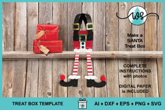Christmas 3D Elf Treat Box SVG Template Product Image 5
