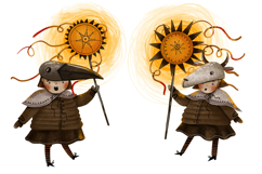 Ukrainian Carolers with Christmas Star. Ukrainian Kids Product Image 5