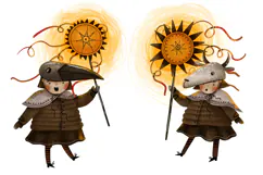 Ukrainian Carolers with Christmas Star. Ukrainian Kids Product Image 5