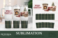 Popular Christmas Tumbler Wrap design being used as a Trendy Christmas 40 Oz Tumbler Print