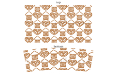 Christmas themed 40oz tumbler wrap design featuring holiday and winter style artwork available as digital files ready to download for crafting and decor projects