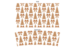 Christmas themed 40oz tumbler wrap design featuring holiday and winter style artwork available as digital files ready to download for crafting and decor projects