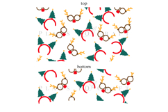 Christmas themed 40oz tumbler wrap design featuring holiday and winter style artwork available as digital files ready to download for crafting and decor projects