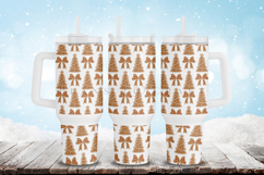 Christmas themed 40oz tumbler wrap design featuring holiday and winter style artwork available as digital files ready to download for crafting and decor projects