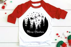 Merry christmas Svg, Deer Santa Svg, Winter Christmas Svg. Product Image 2