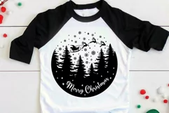 Merry christmas Svg, Deer Santa Svg, Winter Christmas Svg. Product Image 3