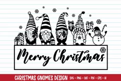 Christmas Gnome Svg, Gnomes Svg, Merry Christmas Svg Product Image 1