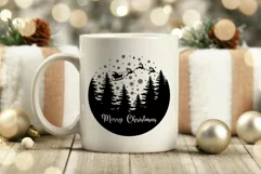 Merry christmas Svg, Deer Santa Svg, Winter Christmas Svg. Product Image 8