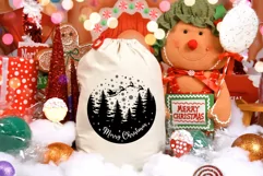 Merry christmas Svg, Deer Santa Svg, Winter Christmas Svg. Product Image 6