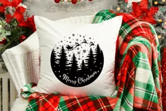 Merry christmas Svg, Deer Santa Svg, Winter Christmas Svg. Product Image 7