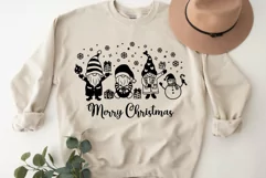 Merry Christmas Svg, Christmas Gnome Svg, Gnome Svg. Product Image 4