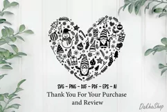 Christmas Svg, Christmas Heart Svg, Christmas Svg Design. Product Image 7