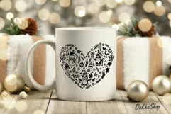 Christmas Svg, Christmas Heart Svg, Christmas Svg Design. Product Image 5